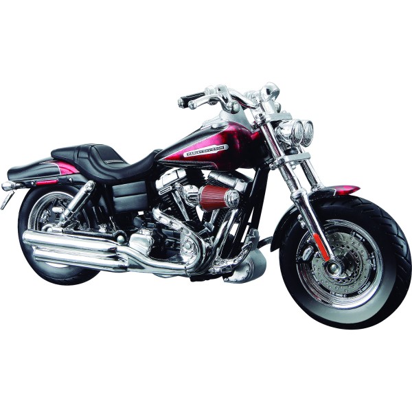 Miniatura em Metal - 1:18 - Harley Davidson - 2009 CVO Fat Bob Vinho